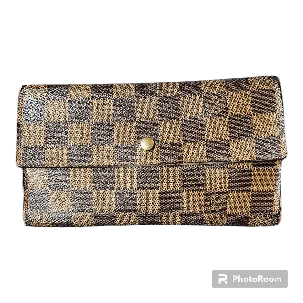 Louis Vuitton Damier Ebene Porte Tresor International Wallet France 1998